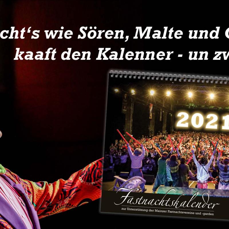 DER Kalender für alle Mainzer Närrinnen und Narrhallesen